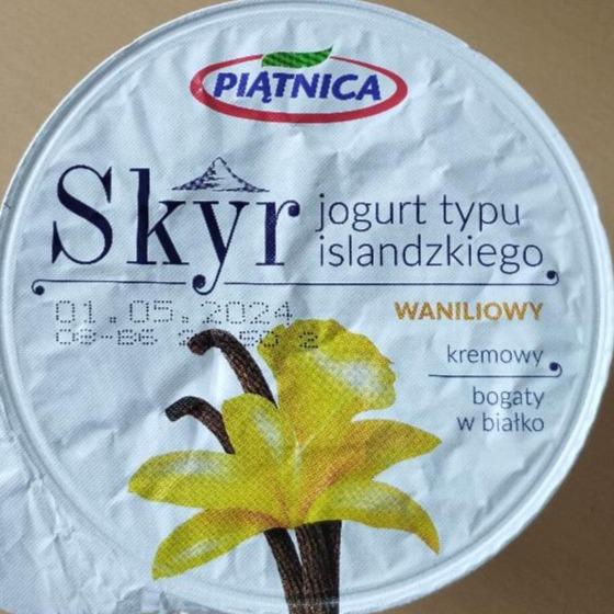 Zdjęcia - Skyr jogurt typu islandzkiego waniliowy Piątnica