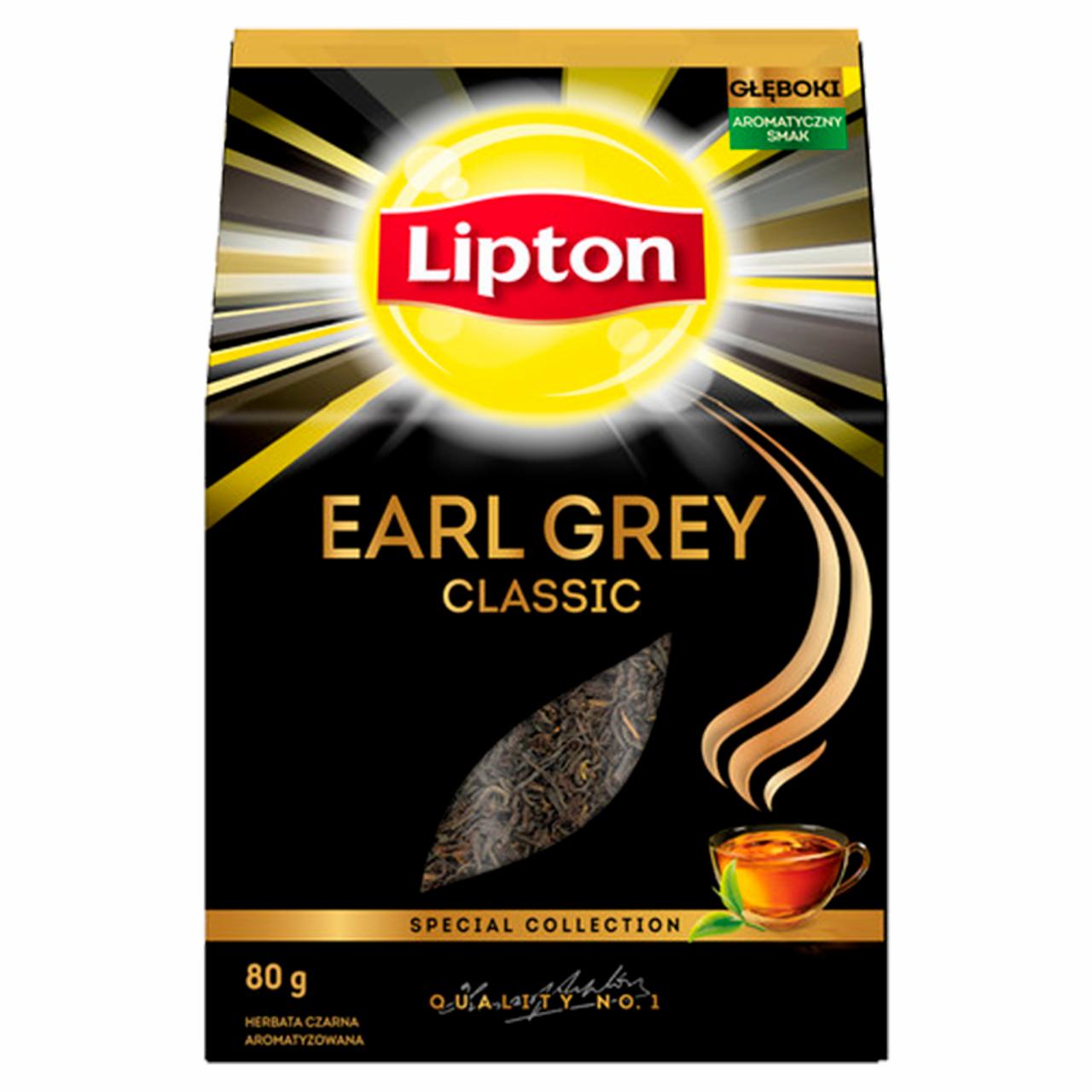 Zdjęcia - Lipton Earl Grey Classic Herbata czarna aromatyzowana 80 g