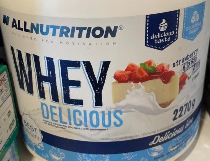 Zdjęcia - Whey Delicious strawberry cheesecake Allnutrition