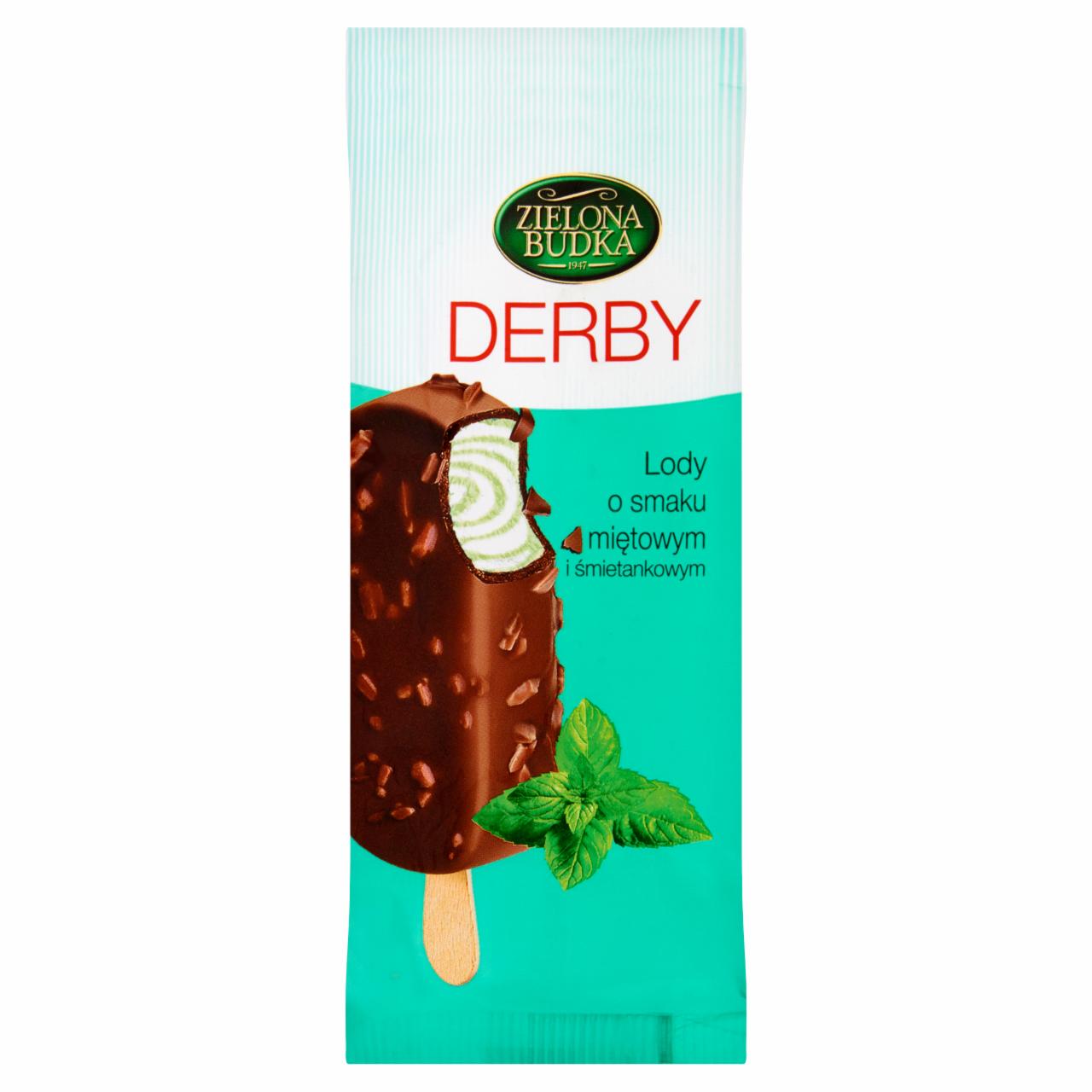 Zdjęcia - Zielona Budka Derby Lody o smaku miętowym i śmietankowym 110 ml