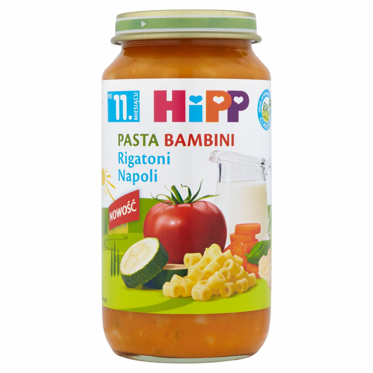 Zdjęcia - HiPP BIO Pasta Bambini Rigatoni Napoli po 11. miesiącu 250 g