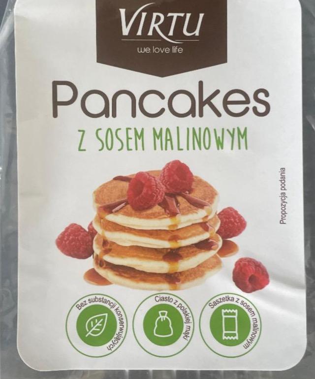 Zdjęcia - Pancakes z sosem malinowym Virtu