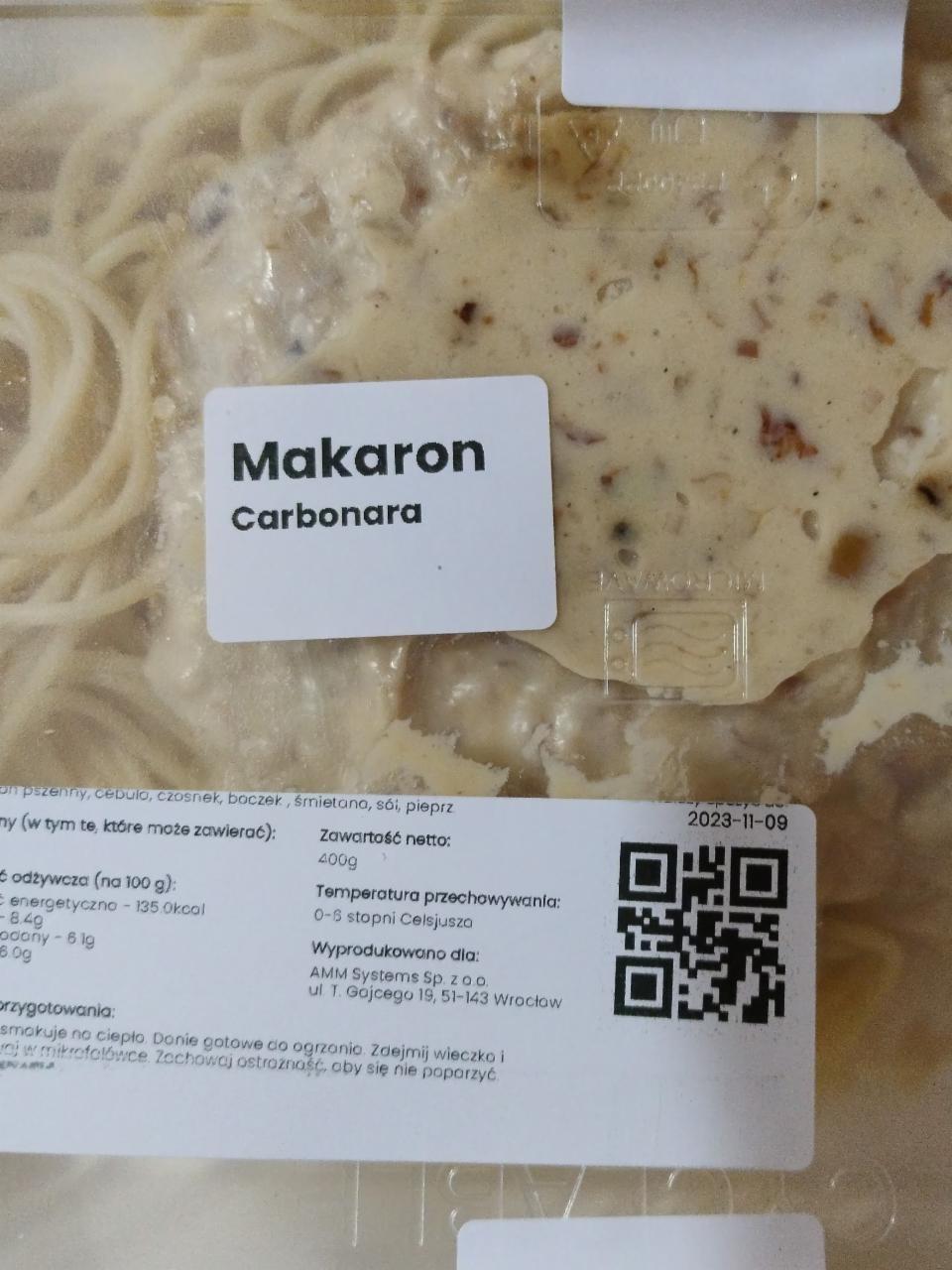 Zdjęcia - Makaron Carbonara Freshpod