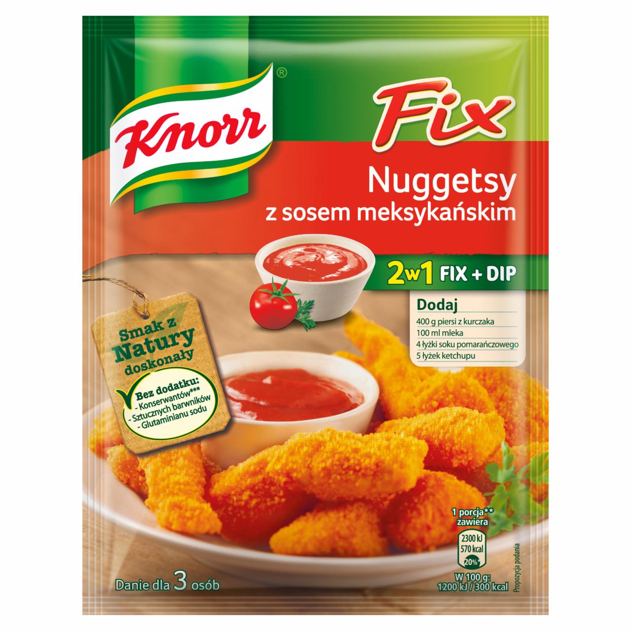 Zdjęcia - Knorr Fix nuggetsy z sosem meksykańskim 69 g