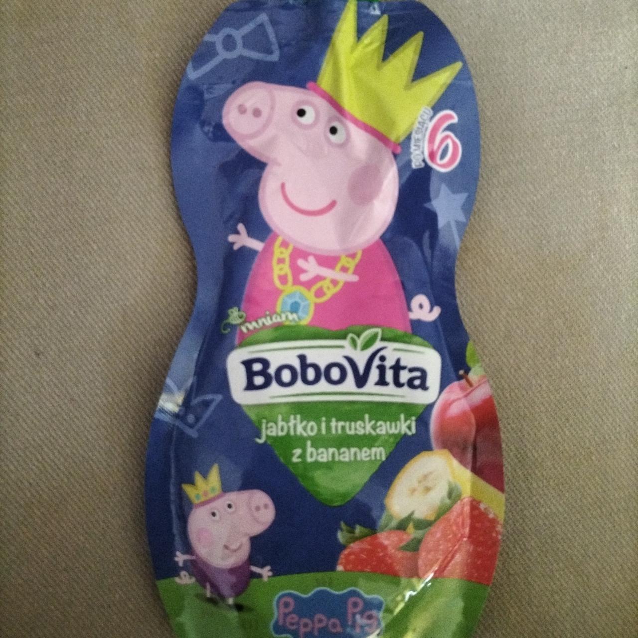 Zdjęcia - BoboVita Mus jabłko i truskawki z bananem po 6 miesiącu 100 g