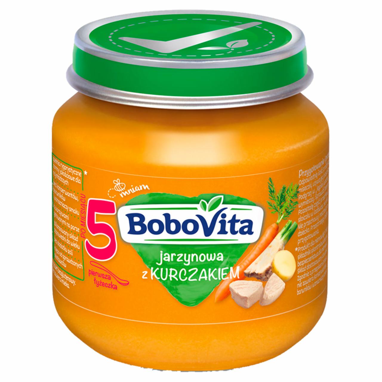 Zdjęcia - BoboVita Jarzynowa z kurczakiem po 5 miesiącu 125 g