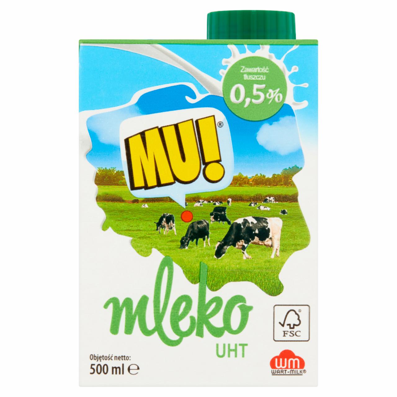 Zdjęcia - Mu! Mleko UHT 0,5% 500 ml
