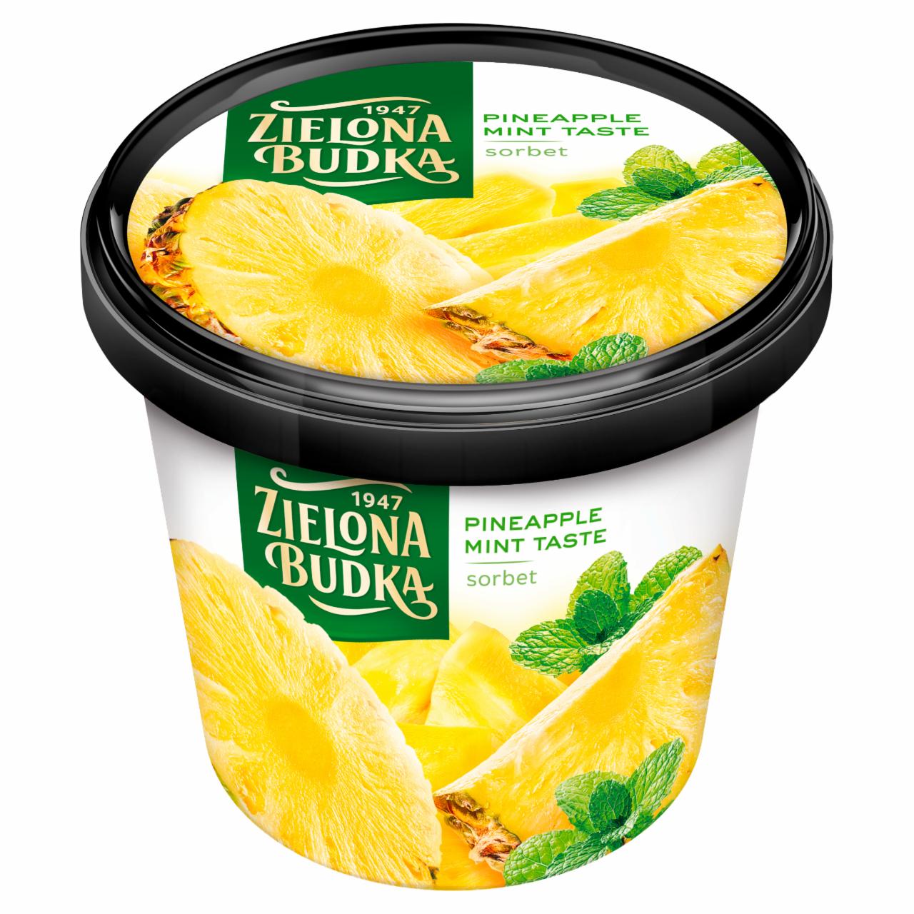 Zdjęcia - Zielona Budka Sorbet ananasowy ze smakiem miętowym 500 ml