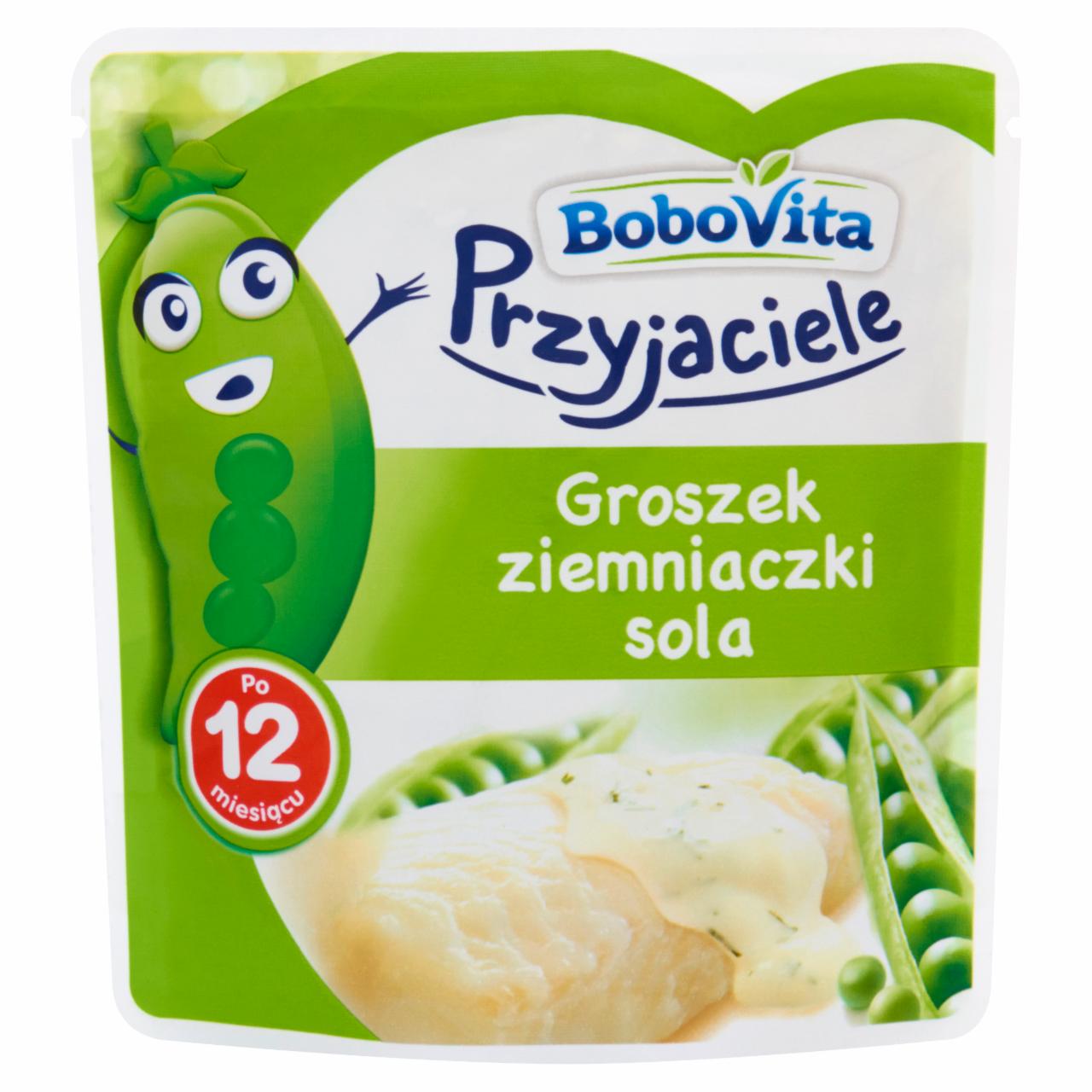 Zdjęcia - BoboVita Przyjaciele Groszek ziemniaczki sola po 12 miesiącu 130 g