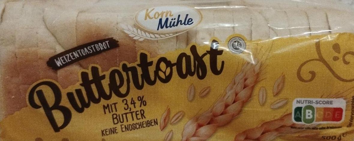 Zdjęcia - Buttertoast Mit 3,4 % Butter Korn Mühle