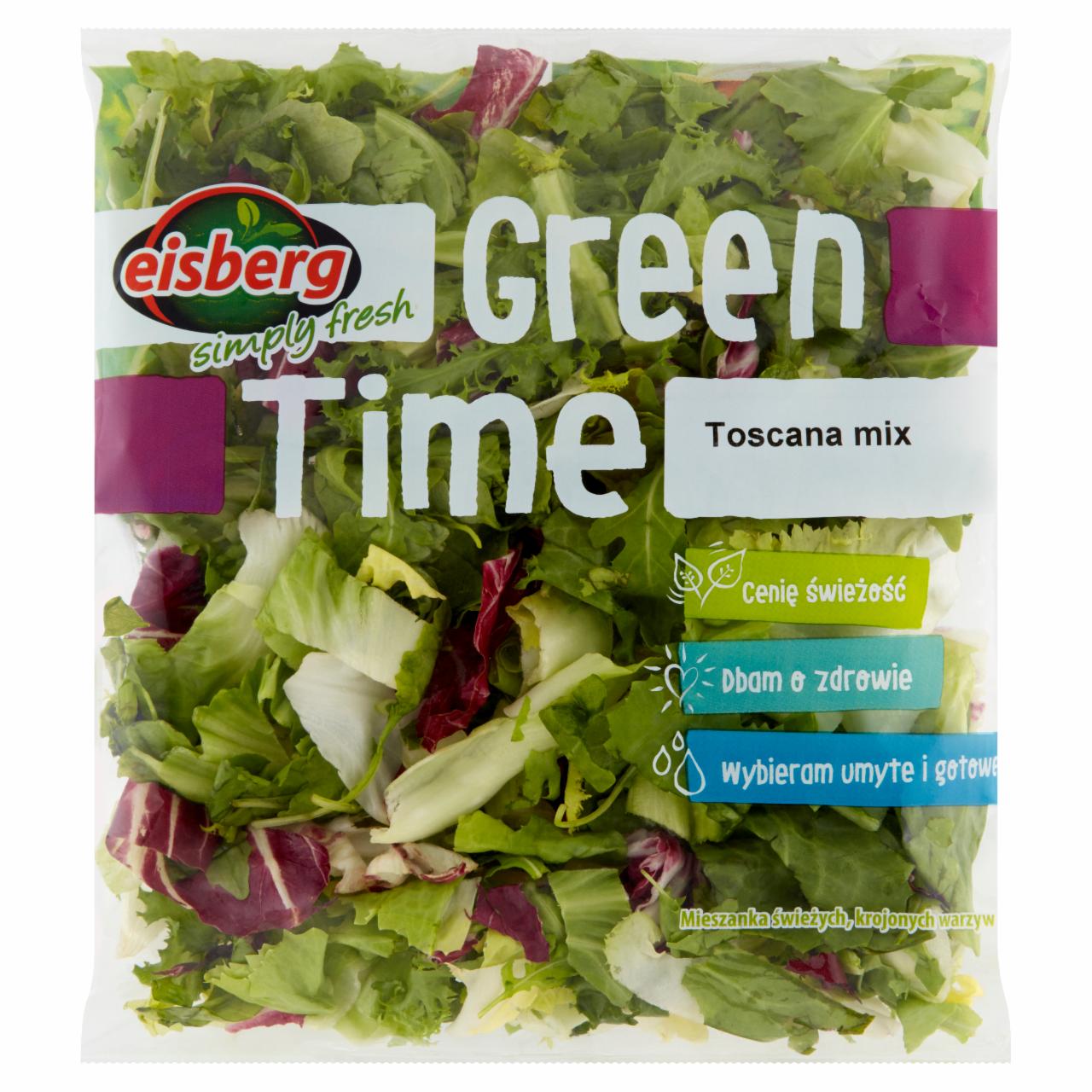 Zdjęcia - Eisberg Green Time Toscana mix z rukolą Mieszanka świeżych krojonych warzyw 170 g