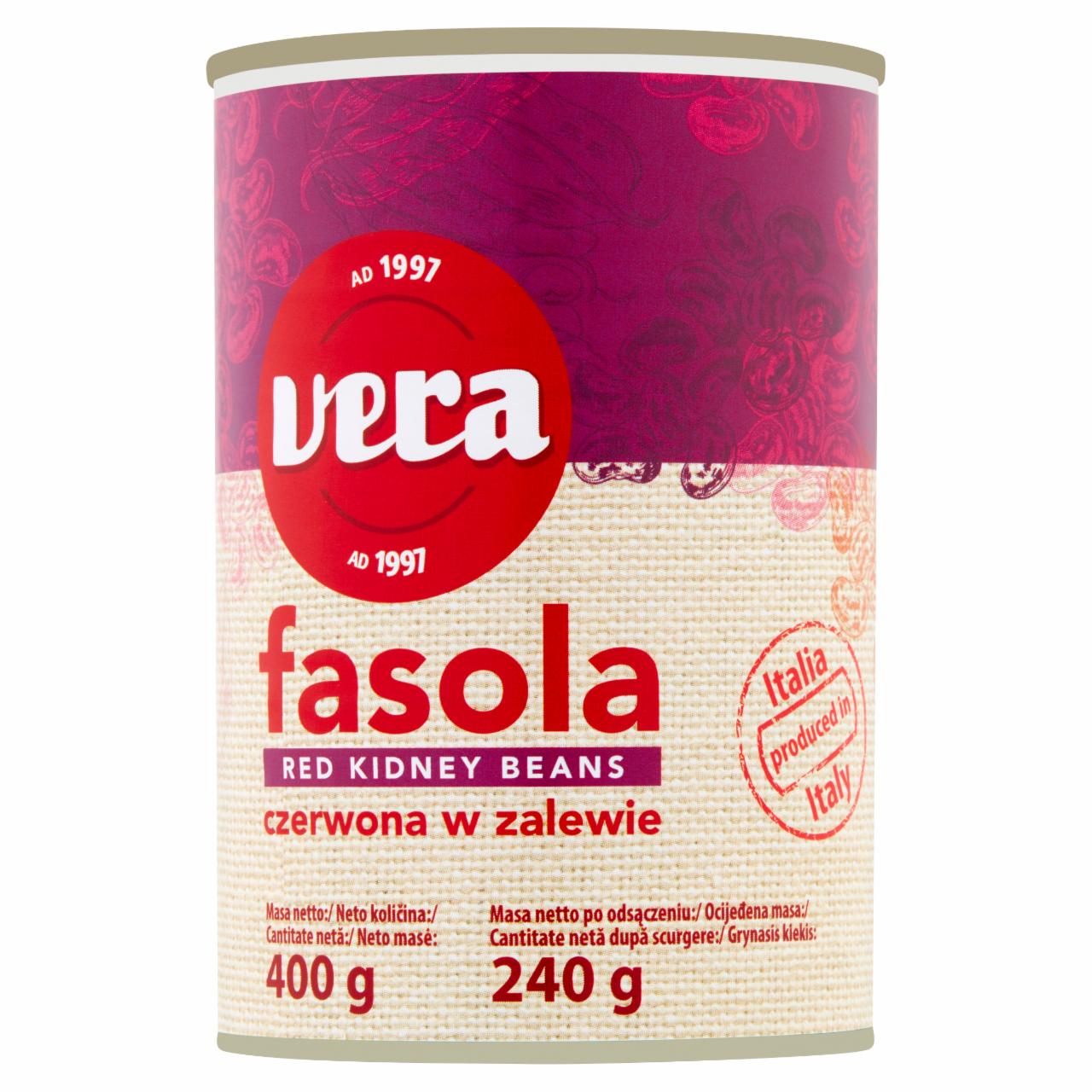 Zdjęcia - Vera Fasola czerwona w zalewie 400 g