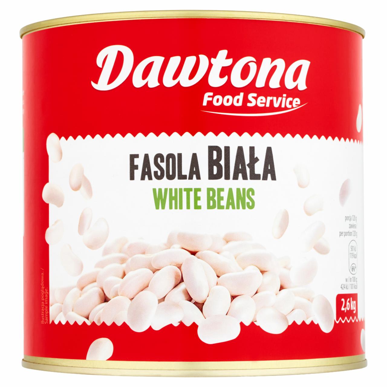 Zdjęcia - Dawtona Food Service Fasola biała 2,6 kg