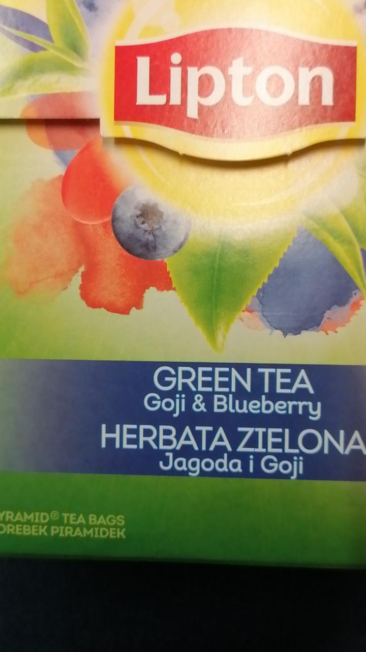 Zdjęcia - Lipton Herbata zielona aromatyzowana jagoda & goji 28 g (20 torebek)