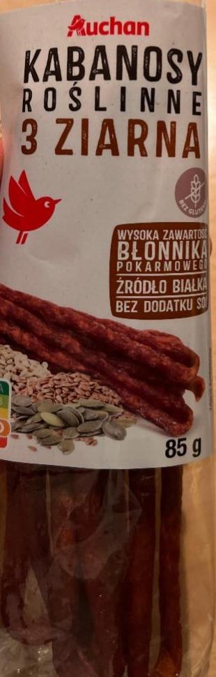 Zdjęcia - kabanosy roślinne 3 ziarna Auchan