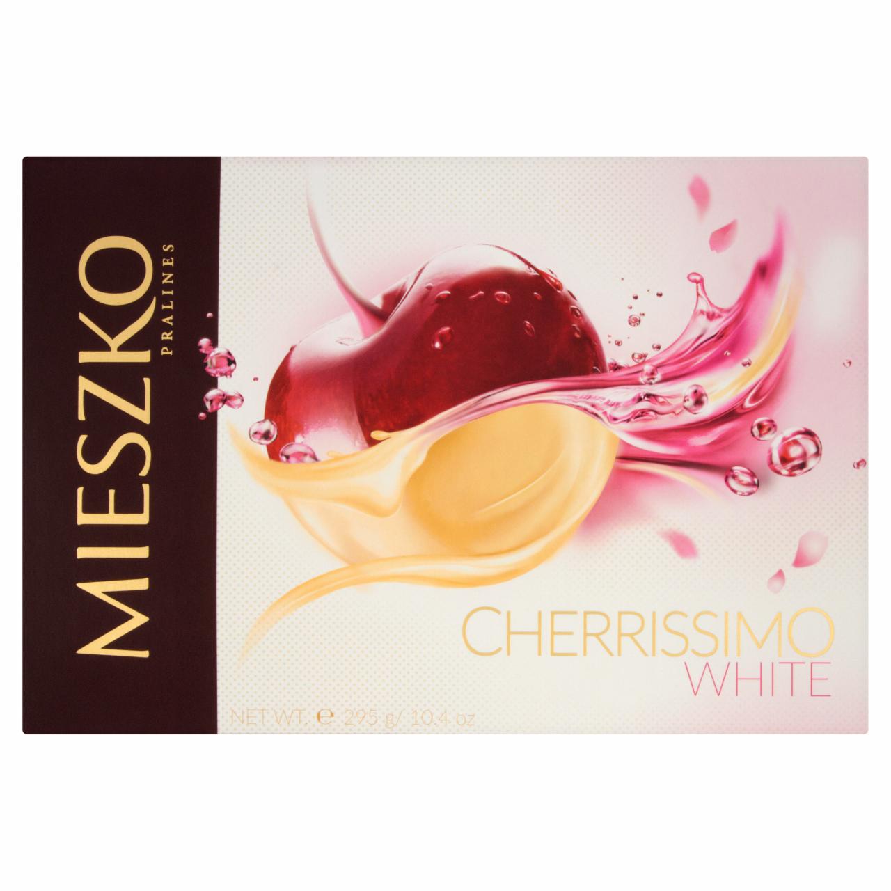 Zdjęcia - Mieszko Cherrissimo White Czekoladki nadziewane wiśnie w alkoholu 295 g