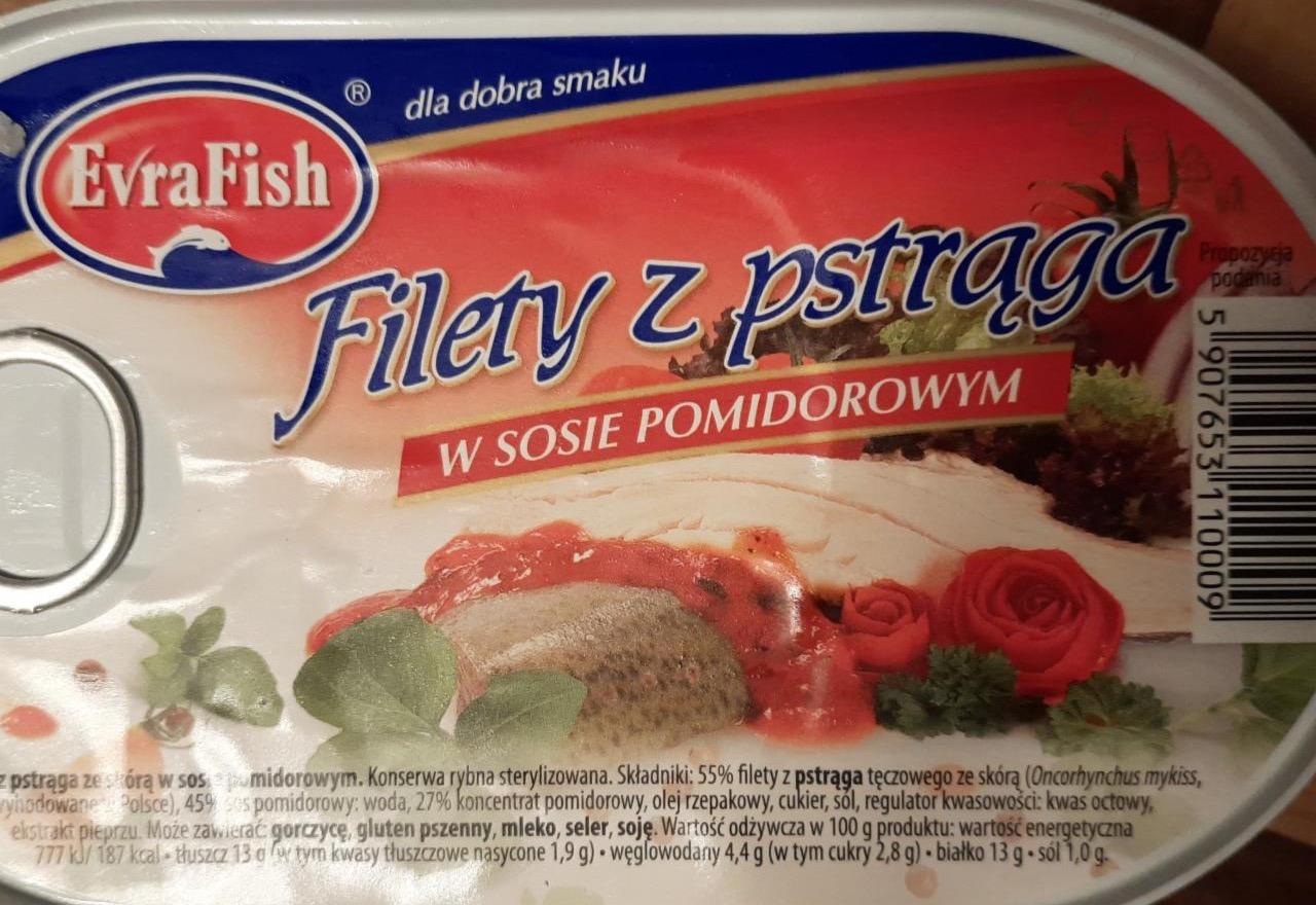 Zdjęcia - Filety z pstrąga w sosie pomidorowym EvraFish