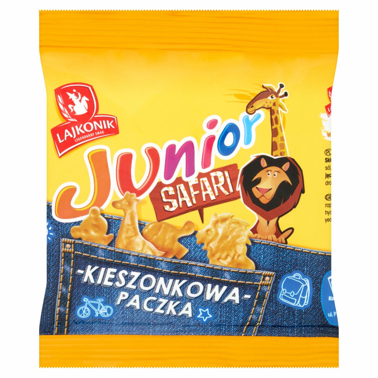 Zdjęcia - Lajkonik Junior Safari Drobne pieczywo o smaku waniliowym 25 g