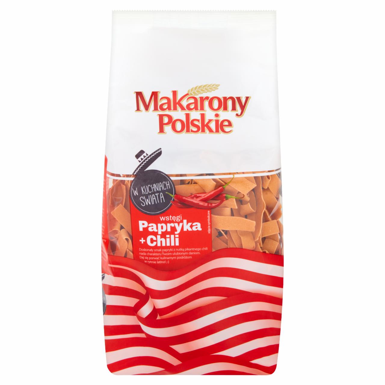 Zdjęcia - Makarony Polskie Makaron wstęgi papryka + chili 400 g