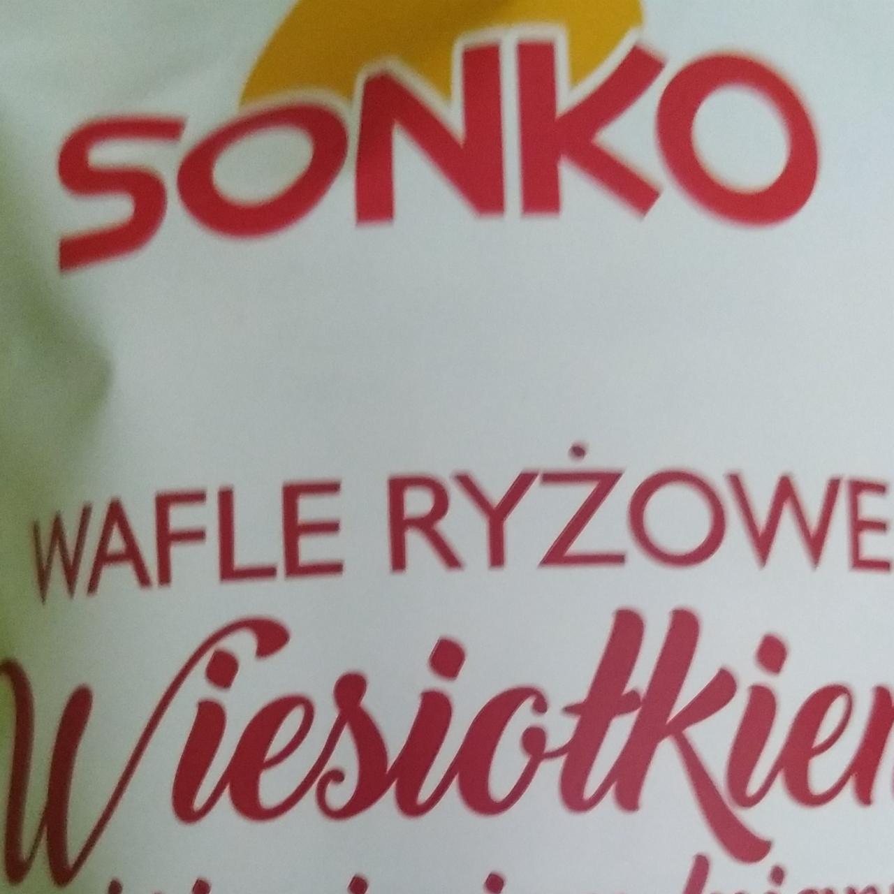 Zdjęcia - Wafle ryżowe z wiesiołkiem i siemieniem lnianym Sonko