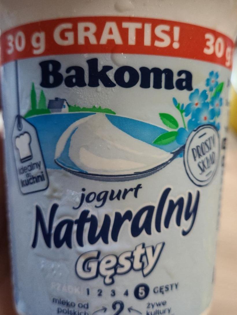 Zdjęcia - Jogurt naturalny gęsty 370 g Bakoma