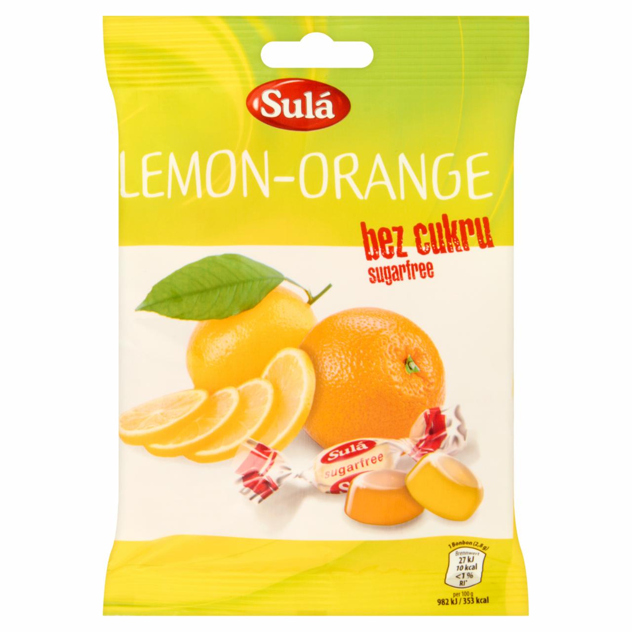 Zdjęcia - Sulá Cukierki bez cukru o smaku cytrynowym i pomarańczowym 50 g