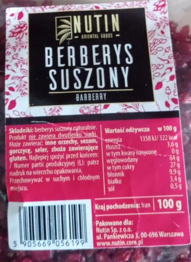 Zdjęcia - Berberys suszony Nutin oriental goods