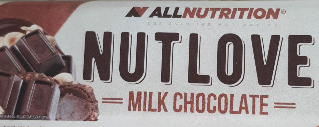 Zdjęcia - Nutlove milk chocolate allnutrition