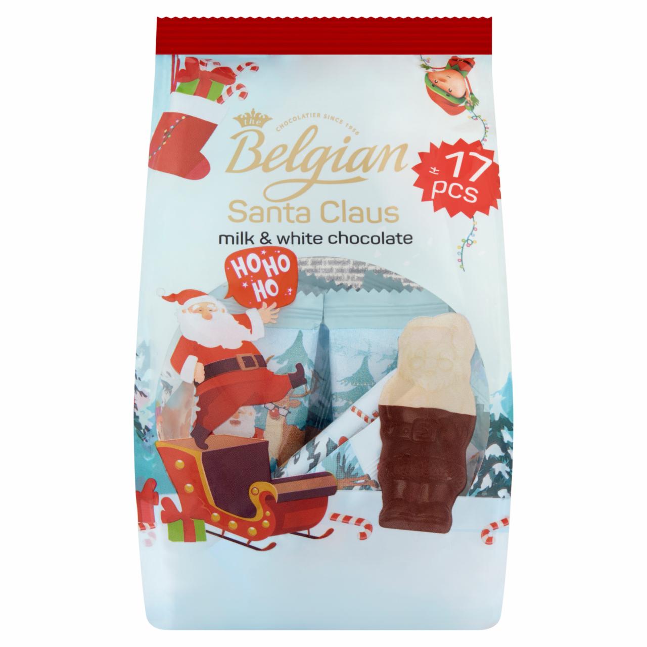 Zdjęcia - The Belgian Santa Claus Czekolada mleczna i biała czekolada 153 g