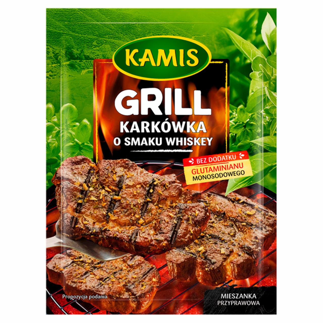 Zdjęcia - Kamis Grill Karkówka o smaku whiskey Mieszanka przyprawowa 18 g