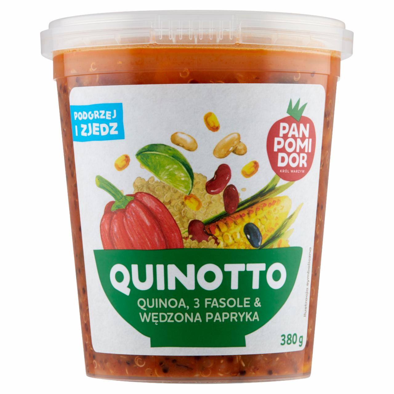 Zdjęcia - Pan Pomidor Quinotto quinoa 3 fasole & wędzona papryka 380 g