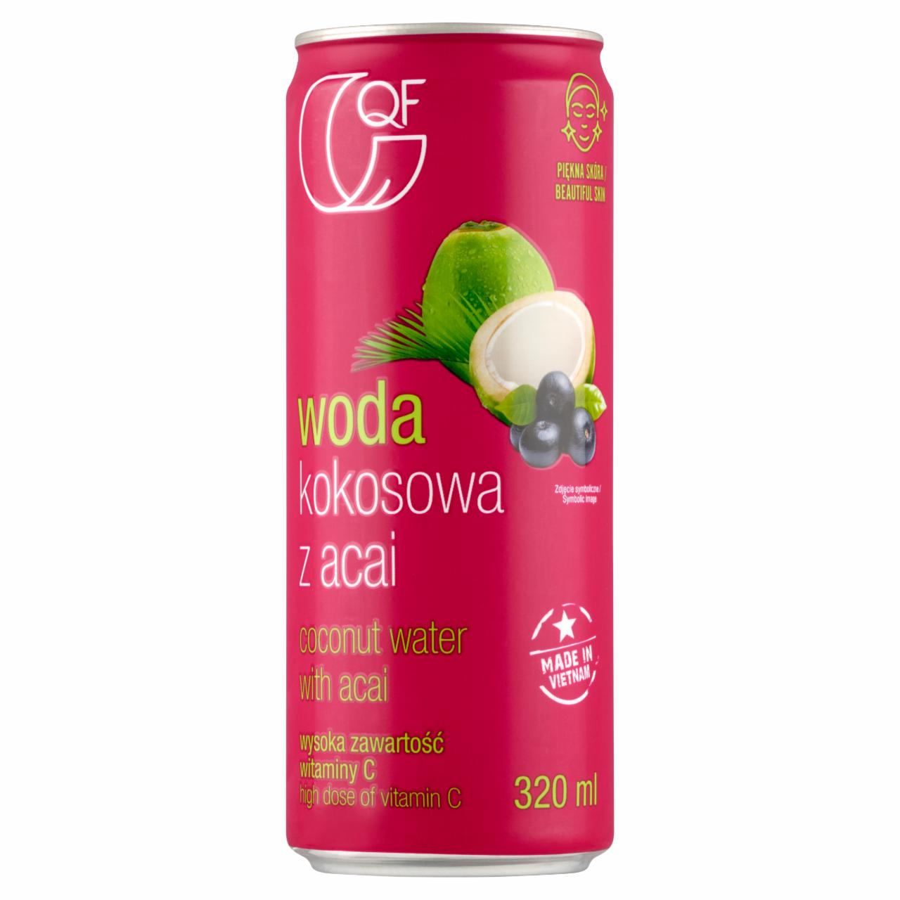 Zdjęcia - QF Woda kokosowa z acai 320 ml