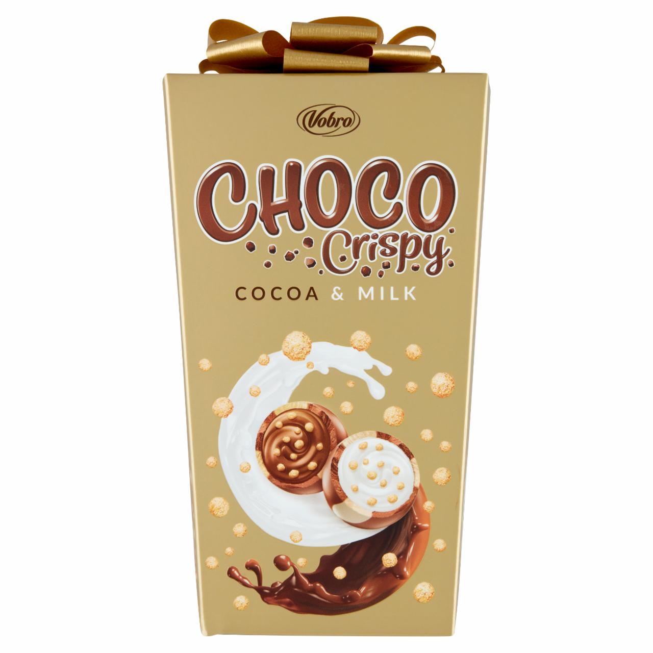 Zdjęcia - Vobro Choco Crispy Praliny nadziewane kremem kakaowym kremem mlecznym i chrupkami 180 g