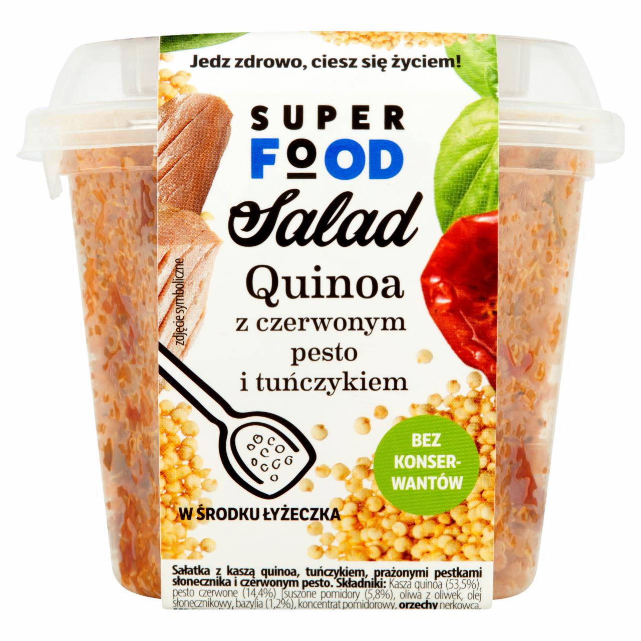 Zdjęcia - Super Food Salad Quinoa z czerwonym pesto i tuńczykiem 200 g