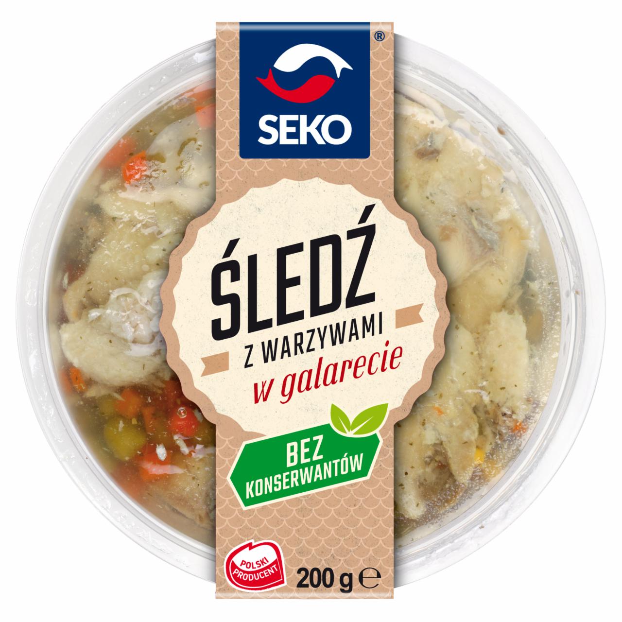 Zdjęcia - Seko Śledź z warzywami w galarecie 200 g