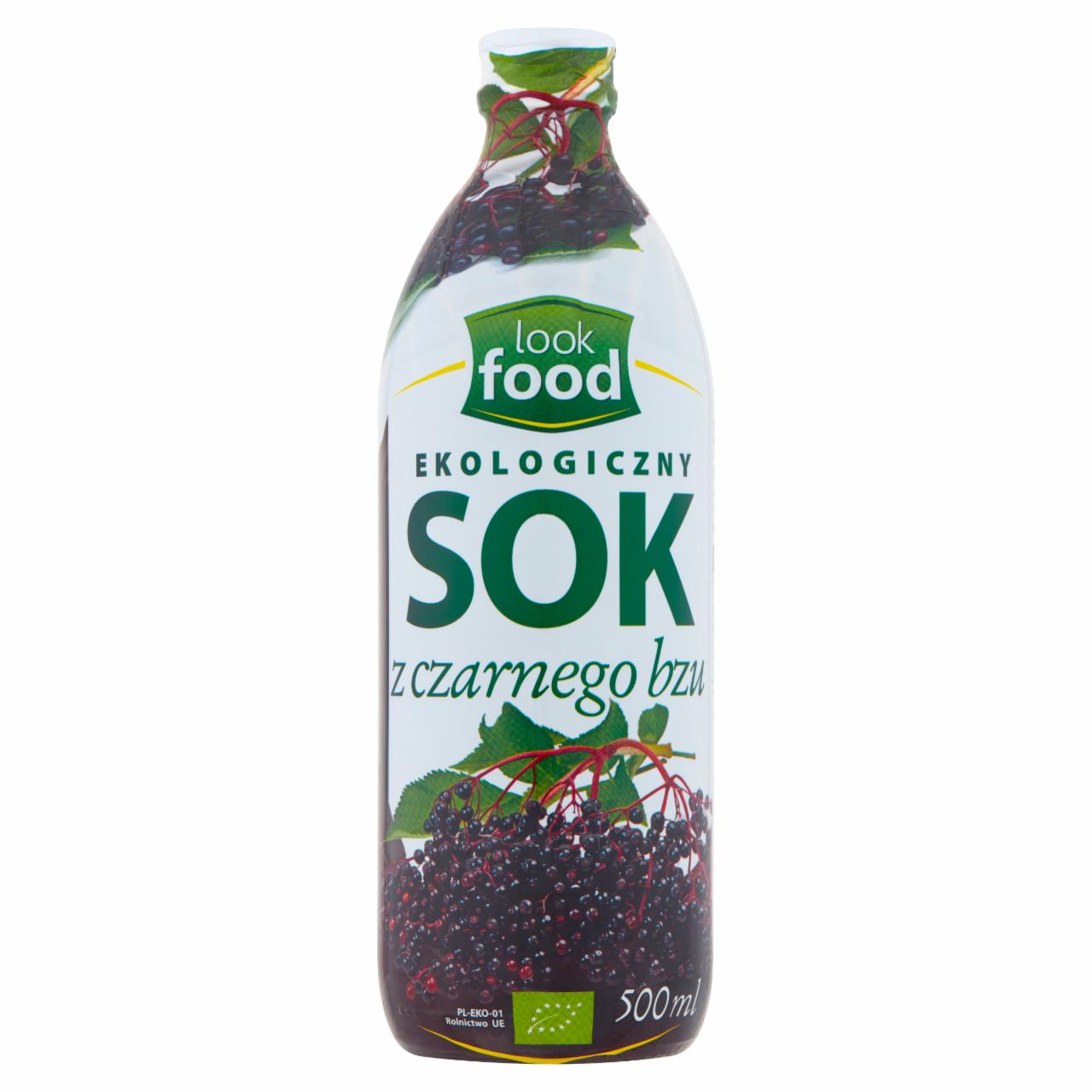 Zdjęcia - Look Food Ekologiczny sok z czarnego bzu 500 ml