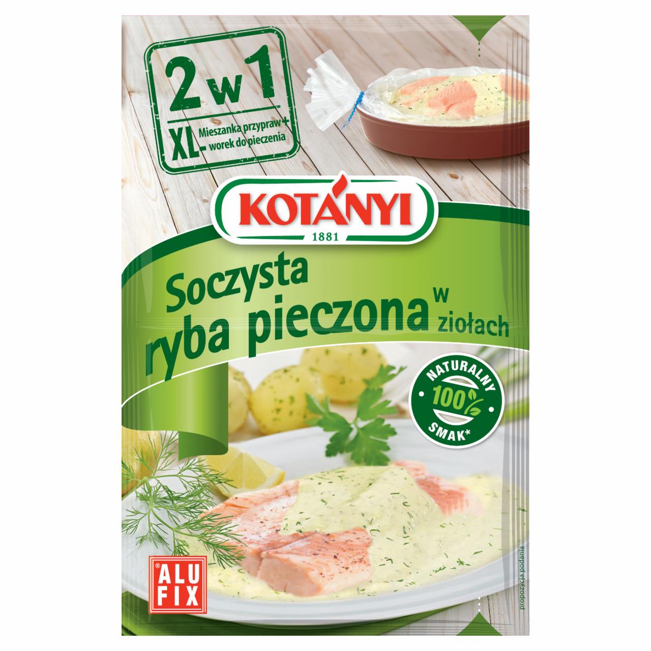 Zdjęcia - Kotányi 2w1 Soczysta ryba pieczona w ziołach Mieszanka przypraw z workiem do pieczenia 25 g