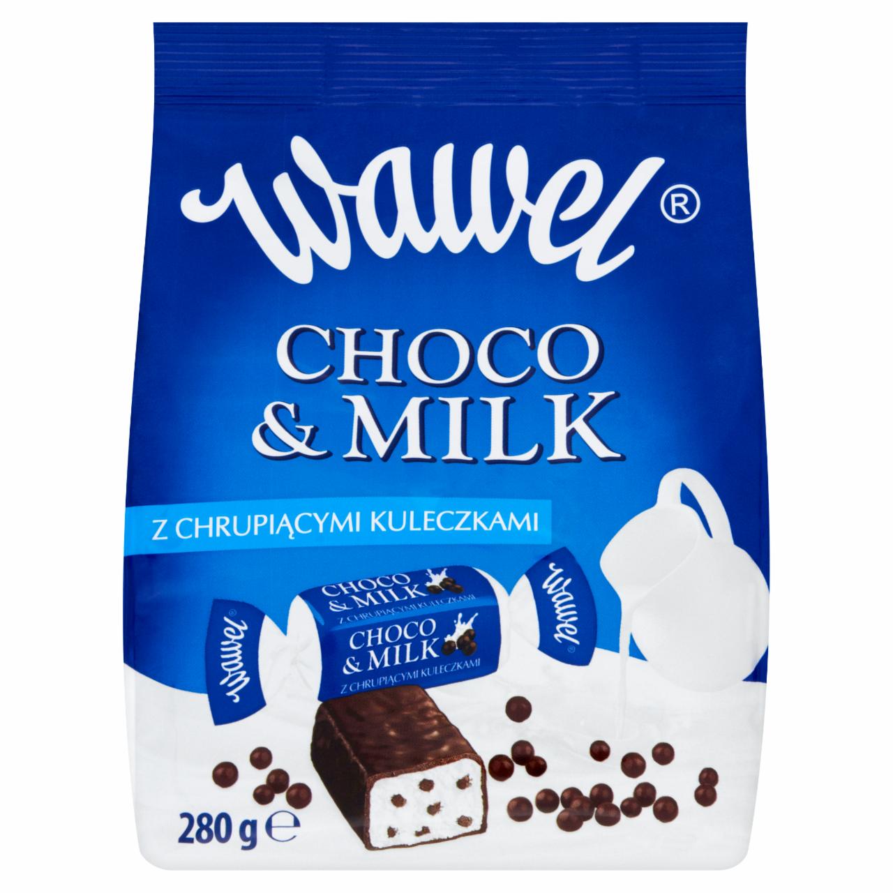 Zdjęcia - Wawel Choco and Milk z chrupiącymi kuleczkami Cukierki w polewie 280 g