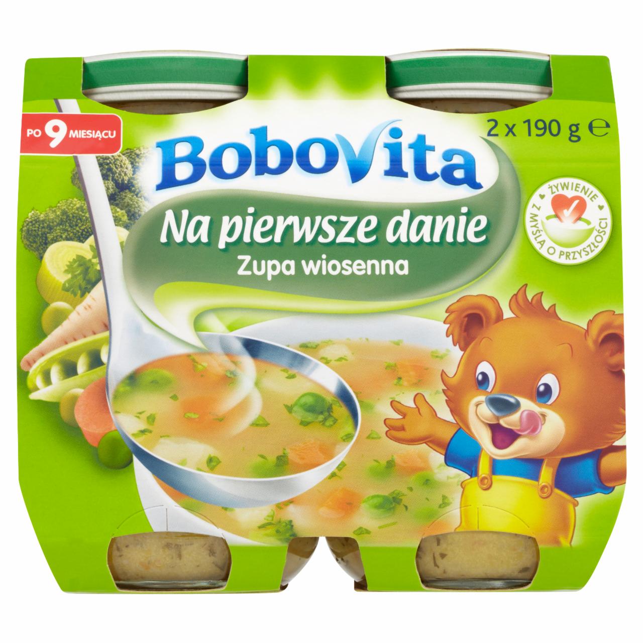 Zdjęcia - BoboVita Na pierwsze danie Zupa wiosenna po 9 miesiącu 2 x 190 g