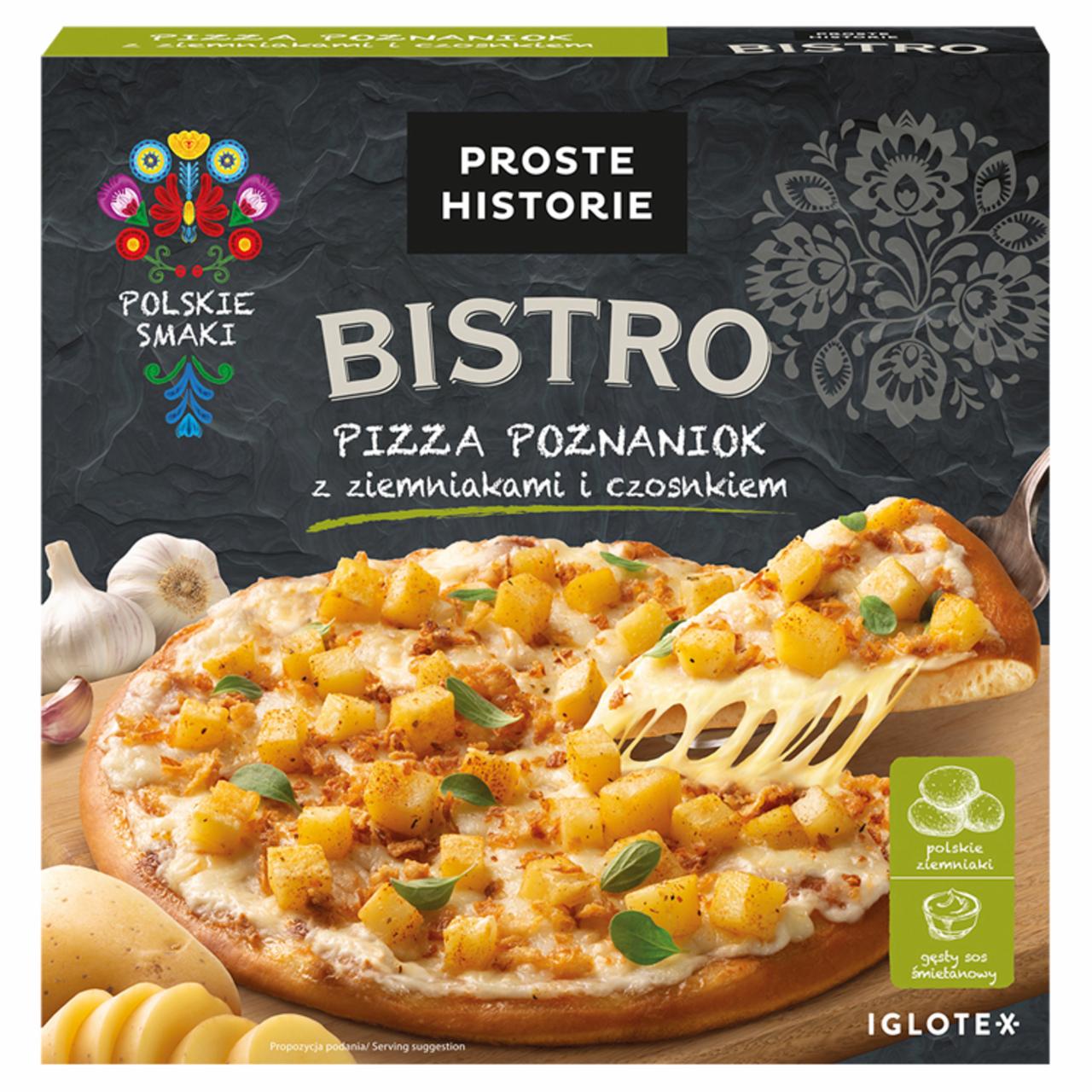 Zdjęcia - PROSTE HISTORIE Bistro Pizza poznaniok z ziemniakami i czosnkiem 385 g