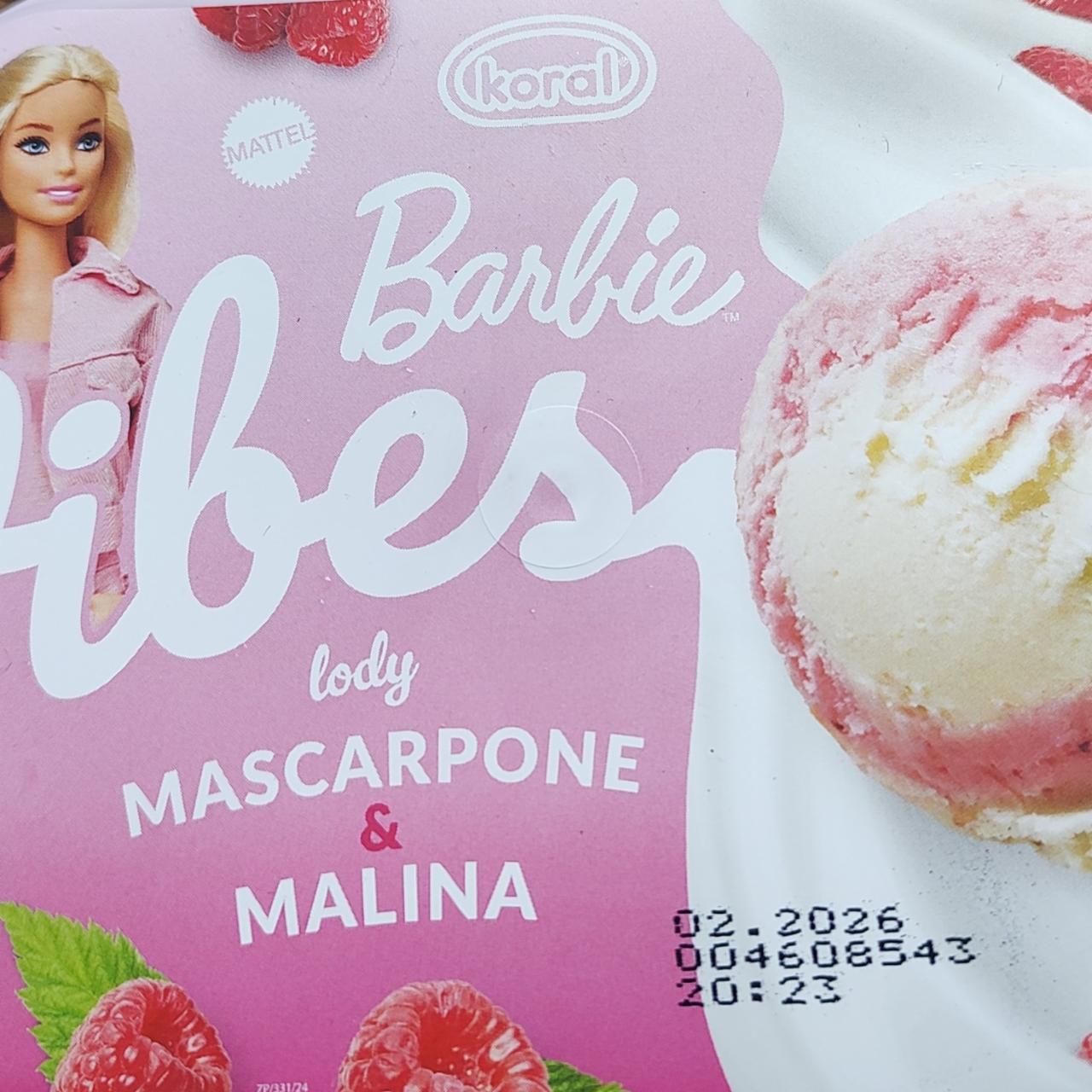 Zdjęcia - Barbie vibes lody o smaku mascarpone i maliny Koral