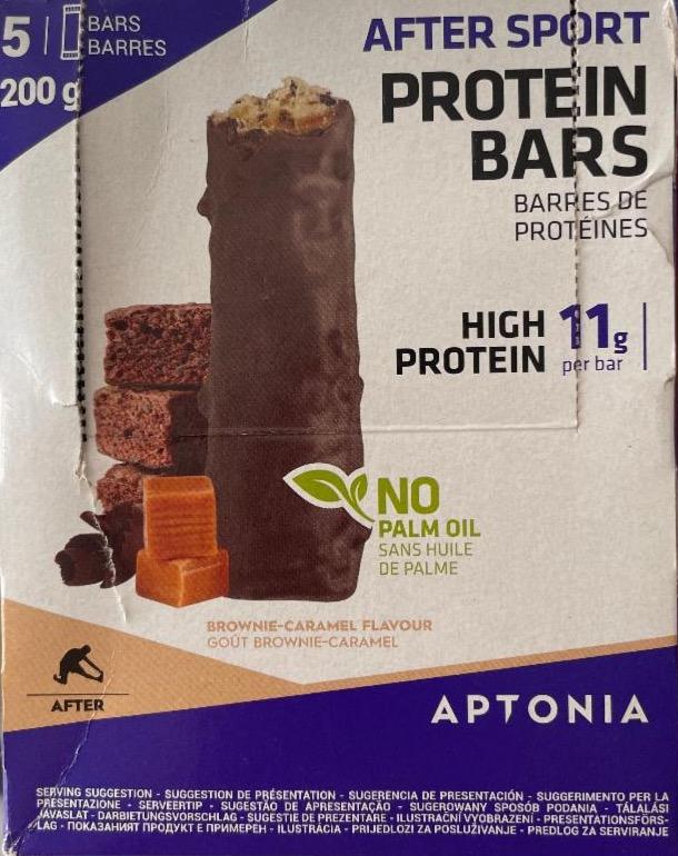 Zdjęcia - After Protein Bars brownie-caramel flavour Aptonia Decathlon