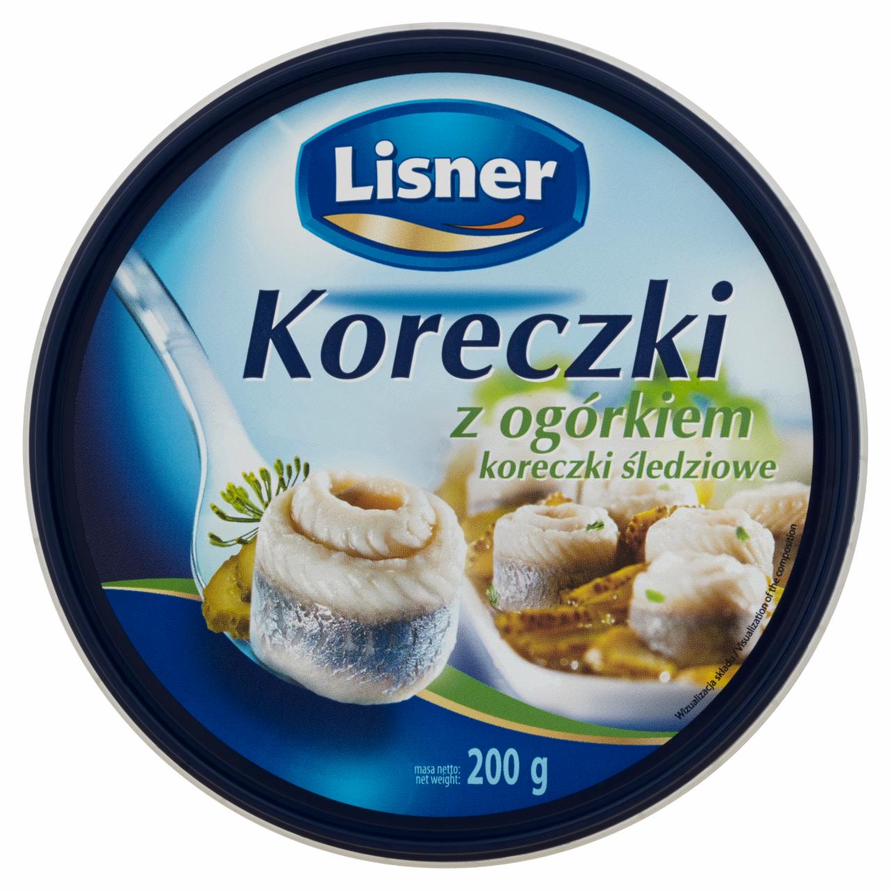 Zdjęcia - Lisner Koreczki śledziowe z ogórkiem 200 g