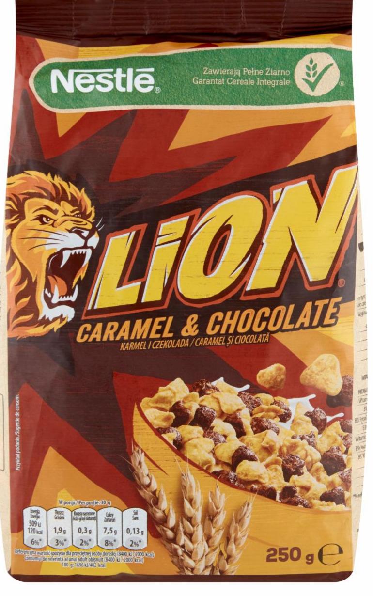 Zdjęcia - Lion płatki śniadaniowe karmel i czekolada Nestlé