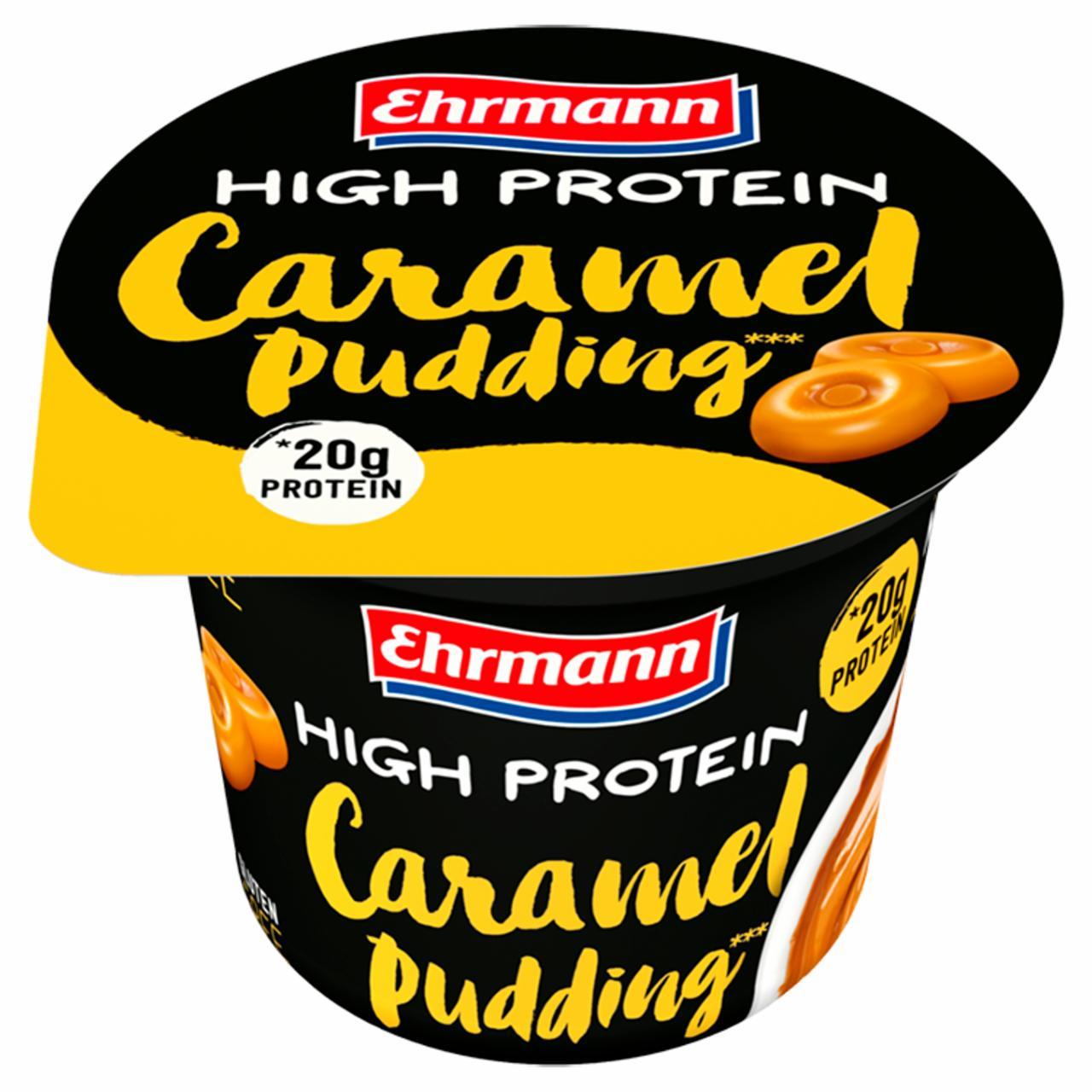 Zdjęcia - Caramel puding HIGH PROTEIN Ehrmann