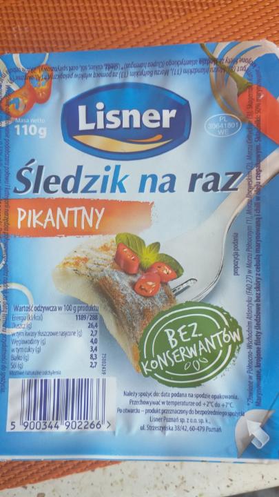 Zdjęcia - Sledzik na raz pikantny Lisner