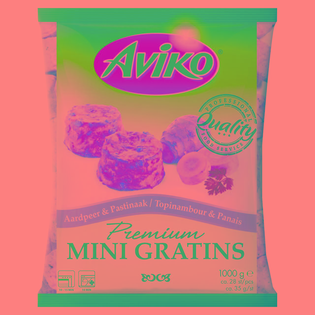 Zdjęcia - Aviko Mini gratiny z pasternakiem i topinamburem 1 kg