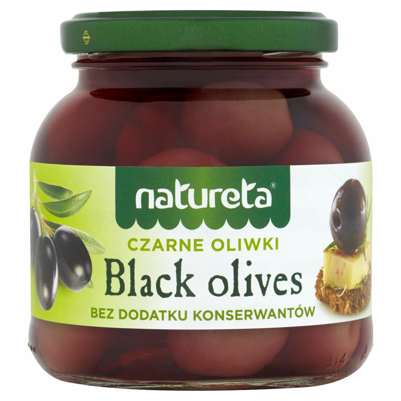 Zdjęcia - Natureta Czarne oliwki z pestką 290 g