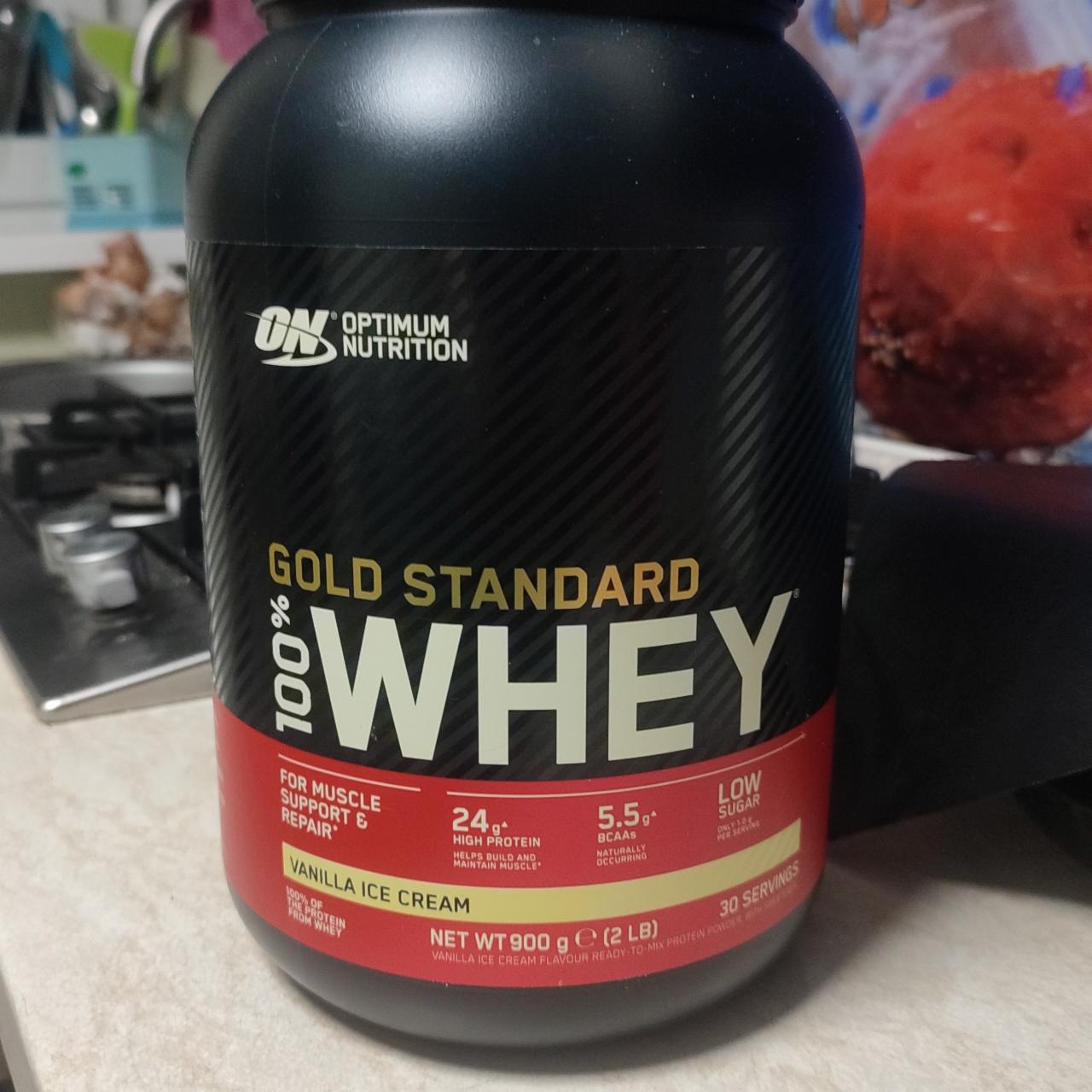 Zdjęcia - Protein Gold Standard 100% Whey Vanilla Ice Cream