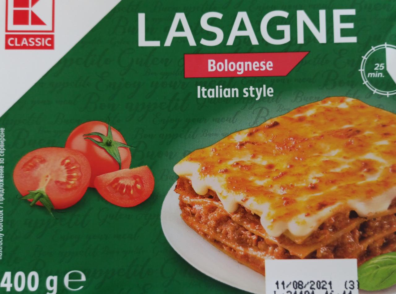 Zdjęcia - Lasagne Bolognese Italian Style K-Classic